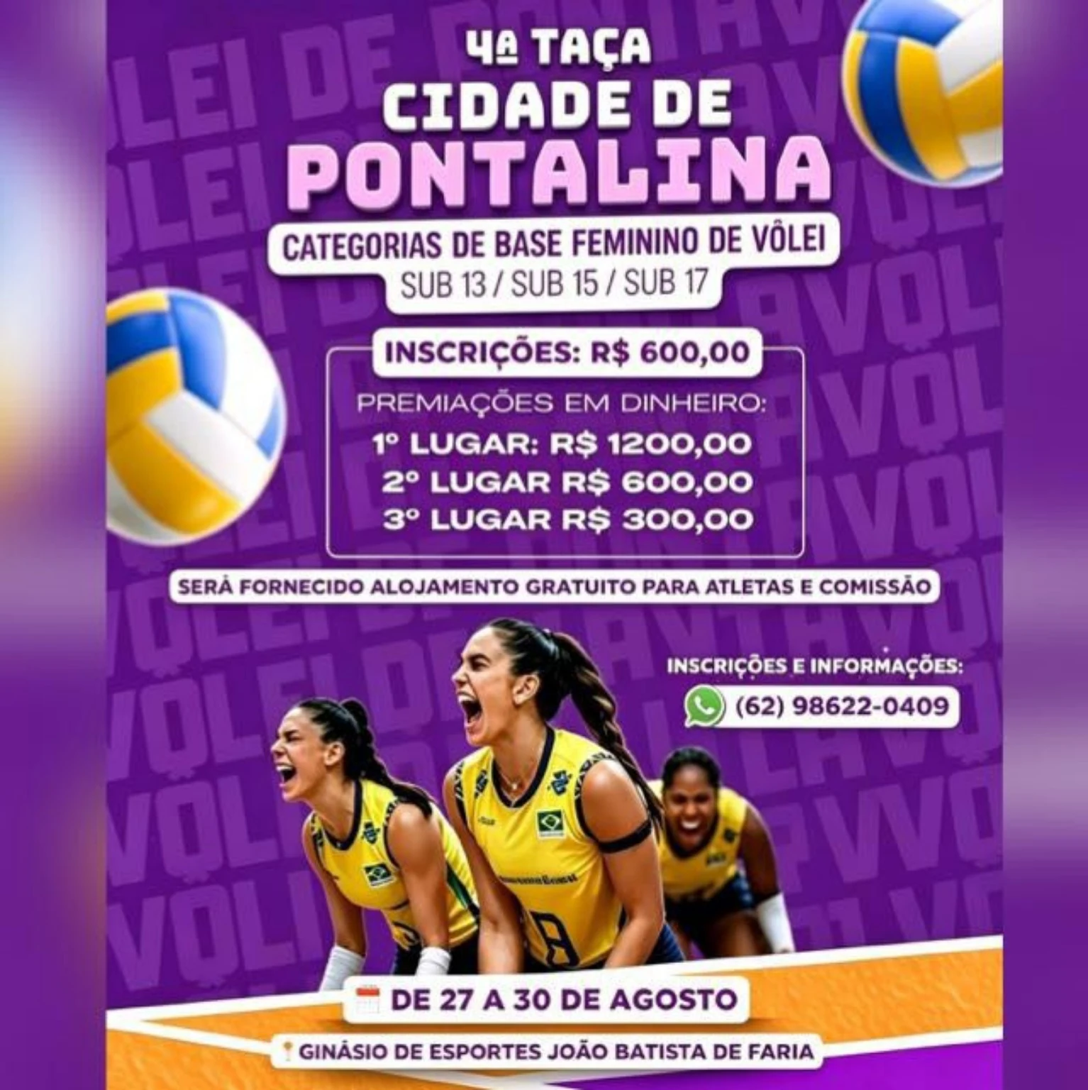 Folder oficial da Feirinha do Lago, dias 28 e 29 de agosto, a partir das 18h